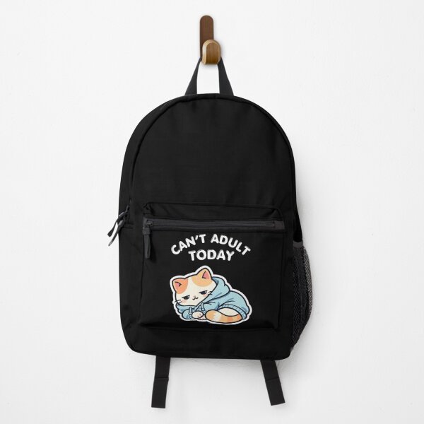 Item preview, Can’t Adult Today Lazy Cat Aesthetic – Funny Introvert Mood, Antisocial Cozy Cat Meme, Tired Hoodie Cat Vibe designed and sold by Ladys-Gents.