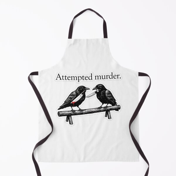 Item preview, Dark Humor Duo – Attempted Murder Crows sticker designed and sold by Jaideep Walia.