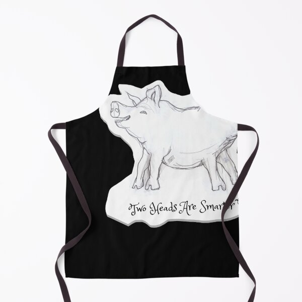 Item preview, Two Heads Are Smarter Than One (drawing by ACCI) Bicephalous Pig designed and sold by VanyssaGraphics.