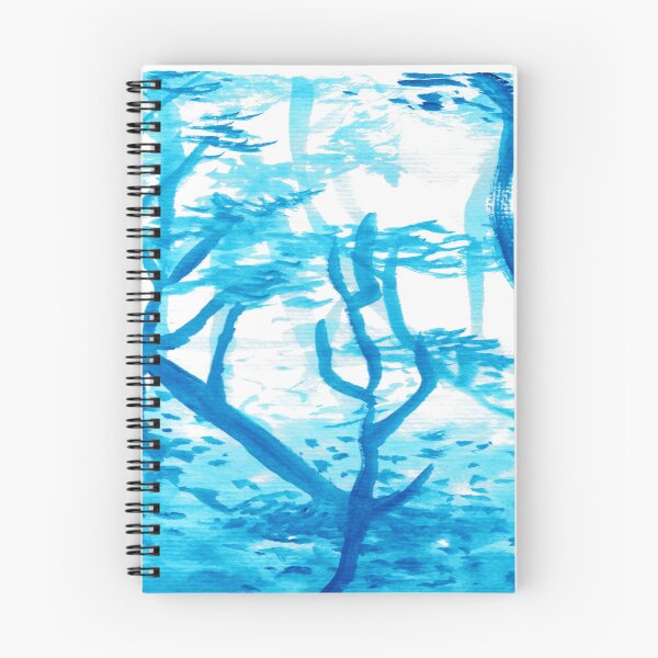 Item preview, 004 Abstract Blue Jungle - Eco Forest Forms designed and sold by FrenkyTank.