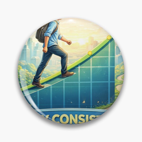 Item preview, Muda Berani Stay Consistent Sticker – Discipline Over Motivation, Growth Mindset, Success Journey, Daily Progress Motivation designed and sold by Wander Pop Studio.
