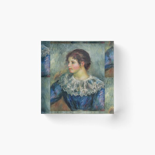 Item preview, Portrait En Buste De Jeune Fille by Pierre-Auguste Renoir: Impressionist Portrait Poster designed and sold by artofuniverse.