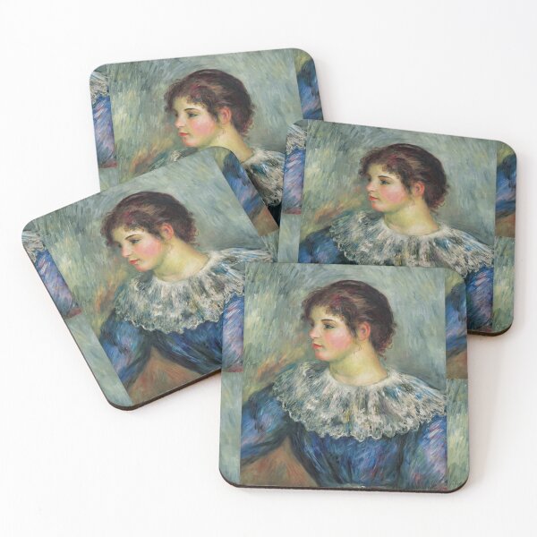 Item preview, Portrait En Buste De Jeune Fille by Pierre-Auguste Renoir: Impressionist Portrait Poster designed and sold by artofuniverse.