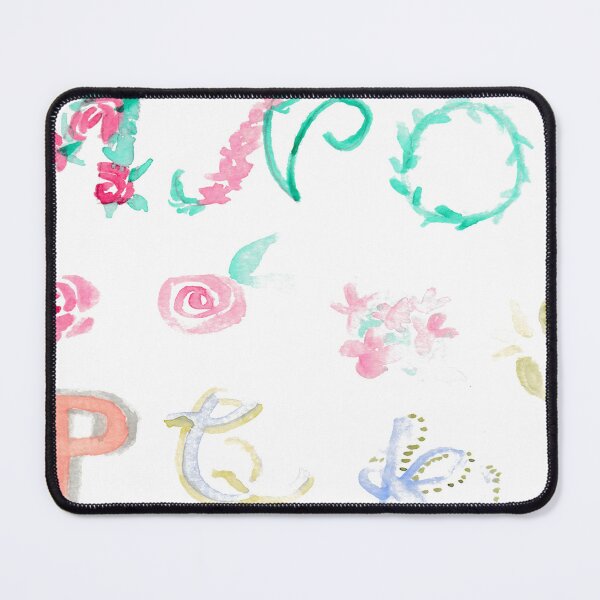 Item preview, 005 Abstract Roses Letters - Colorful Typography designed and sold by FrenkyTank.