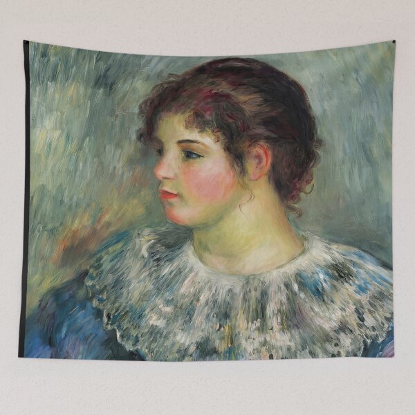 Item preview, Portrait En Buste De Jeune Fille by Pierre-Auguste Renoir: Impressionist Portrait Poster designed and sold by artofuniverse.