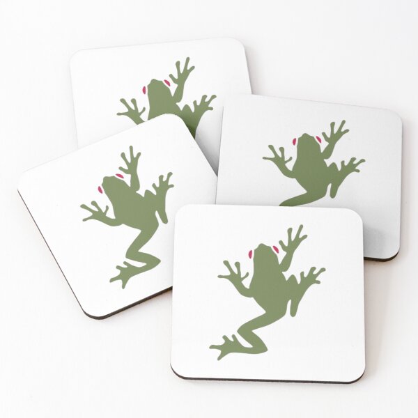 Item preview, Minimalist Green Frog Silhouette Nature Art designed and sold by DESIGN DIMENSION .