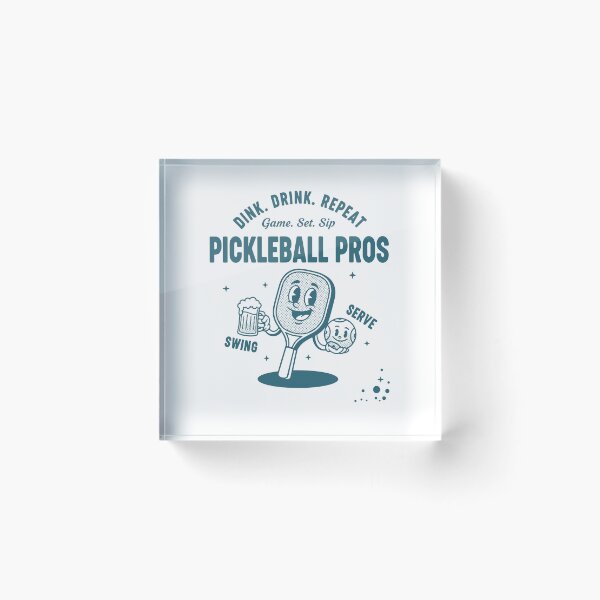 Item preview, Pickleball Funny Player Dink Drink Repeat Pros designed and sold by LuminOrb.