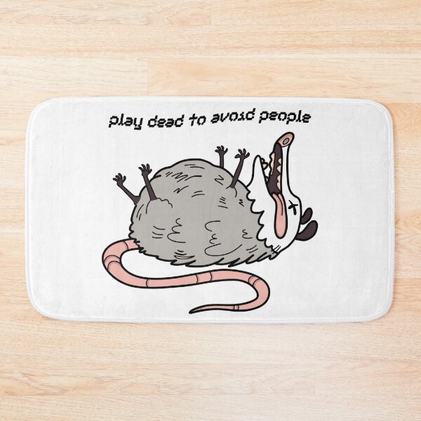 Item preview, Relatable Possum “play dead to avoid people”- funny sarcastic animal meme designed and sold by s.artaller.