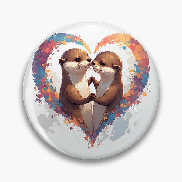 Item preview, Significant Otters Cute Romantic Couple Pun designed and sold by owi-art.