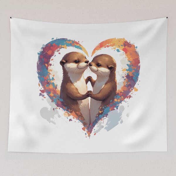 Item preview, Significant Otters Cute Romantic Couple Pun designed and sold by owi-art.