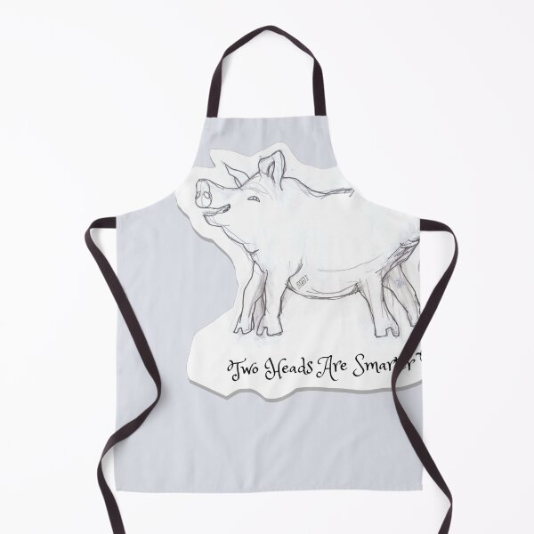 Item preview, Two Heads Are Smarter Than One (drawing by ACCI) Bicephalous Pig designed and sold by VanyssaGraphics.