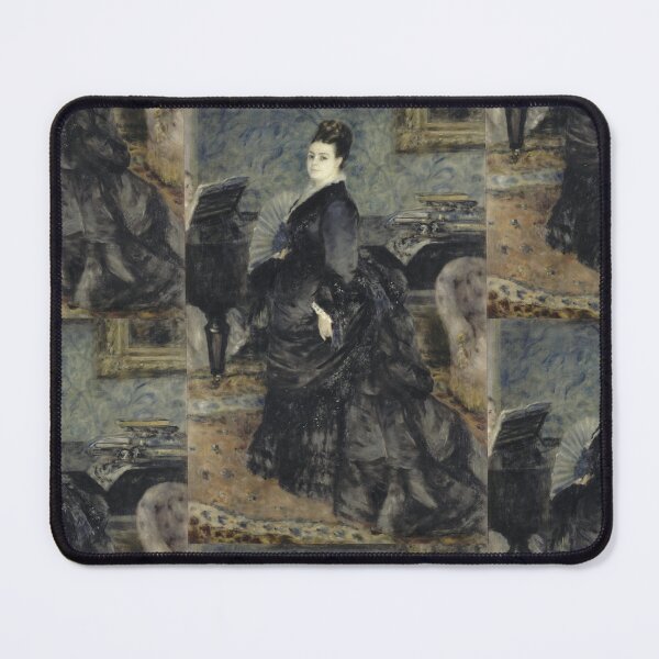 Item preview, Portrait of a Woman Called of Mme Georges Hartmann by Pierre-Auguste Renoir: Elegant Impressionist Poster designed and sold by artofuniverse.