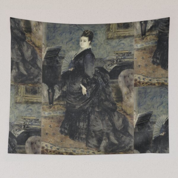 Item preview, Portrait of a Woman Called of Mme Georges Hartmann by Pierre-Auguste Renoir: Elegant Impressionist Poster designed and sold by artofuniverse.