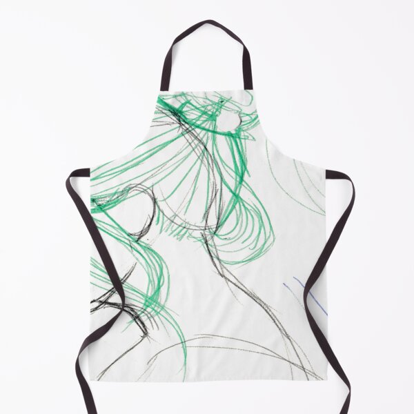 Item preview, 016 Green Hair Woman - Side Profile Sketch designed and sold by FrenkyTank.