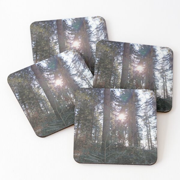 Item preview, Sunlight in the winter forest between tall trees designed and sold by Art by M.H..
