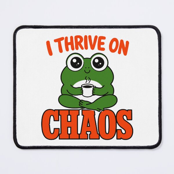 Item preview, I Thrive On Chaos — Cottagecore Frog Dark Humor Relatable designed and sold by Mdozet.