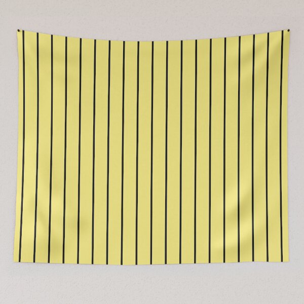 Item preview, Yellow And Black Pinstripe Pattern designed and sold by pattern-archive.