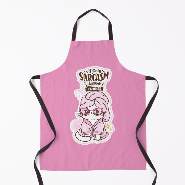 Item preview, If Only Sarcasm Burned Calories Cute Cat Sticker designed and sold by sumodesign.