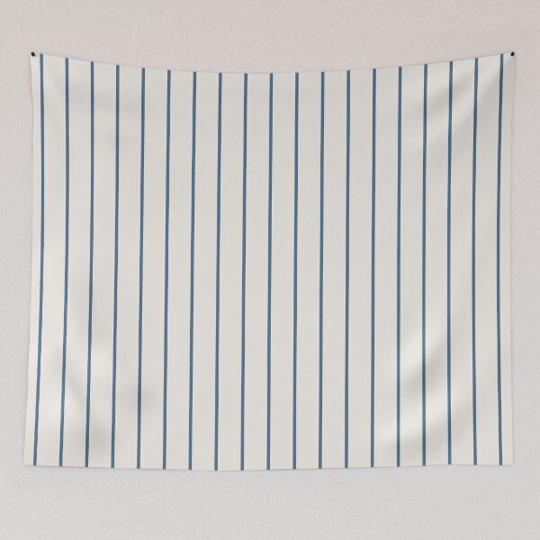 Item preview, Cream And Blue Pinstripe Pattern designed and sold by pattern-archive.
