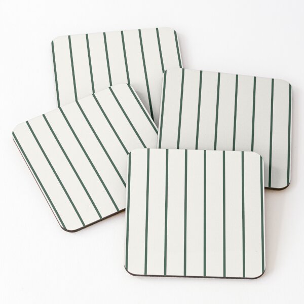 Item preview, Cream And Green Pinstripe Pattern designed and sold by pattern-archive.