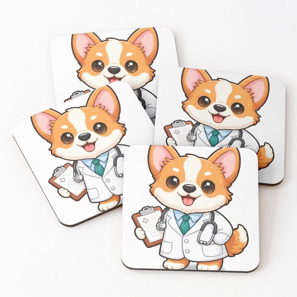 Item preview, Cute Corgi Doctor Cartoon Funny Medical Dog Nurse Vet Design designed and sold by HobsS.