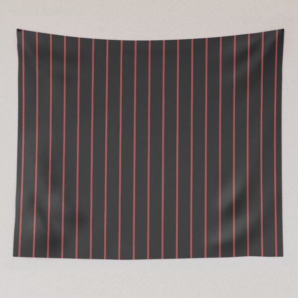 Item preview, Charcoal And Red Pinstripe Pattern designed and sold by pattern-archive.