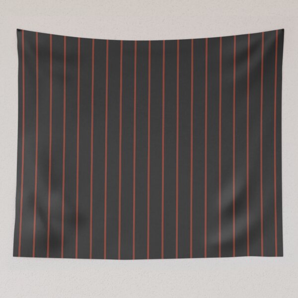 Item preview, Charcoal And Rust Pinstripe Pattern designed and sold by pattern-archive.