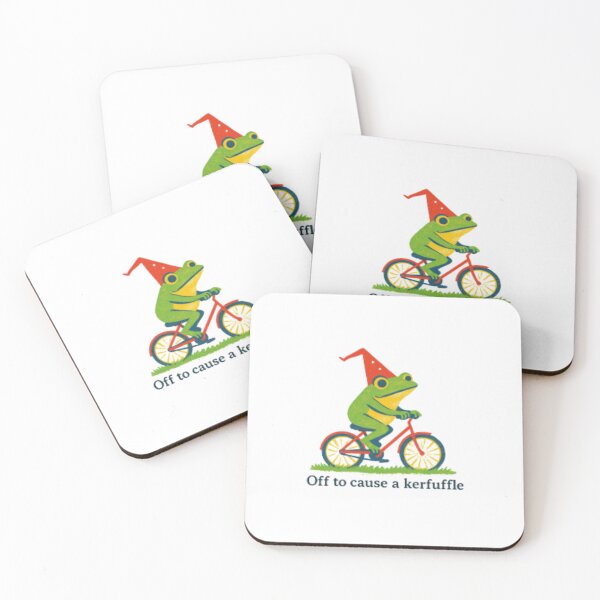 Item preview, Wizard Frog Riding Bike - Off to Cause a Kerfuffle designed and sold by HBDStudio.
