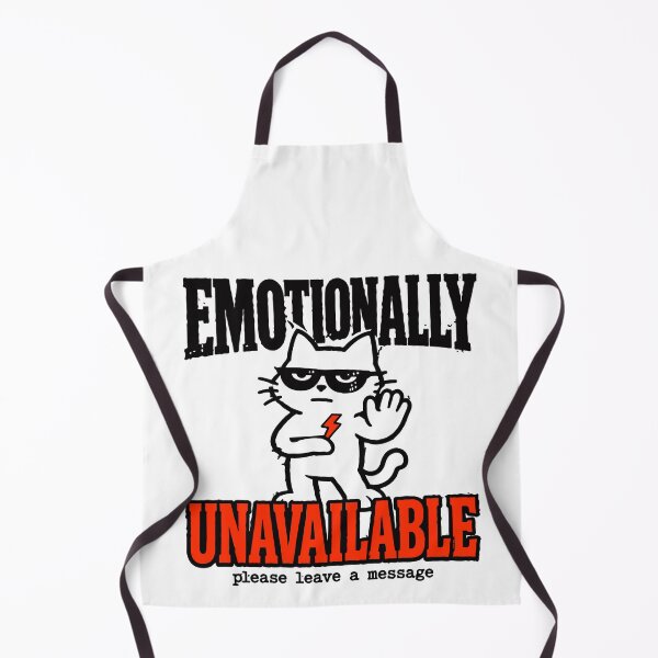 Item preview, Emotionally Unavailable — Punk Grunge Cool Cat Dark Humor designed and sold by Mdozet.