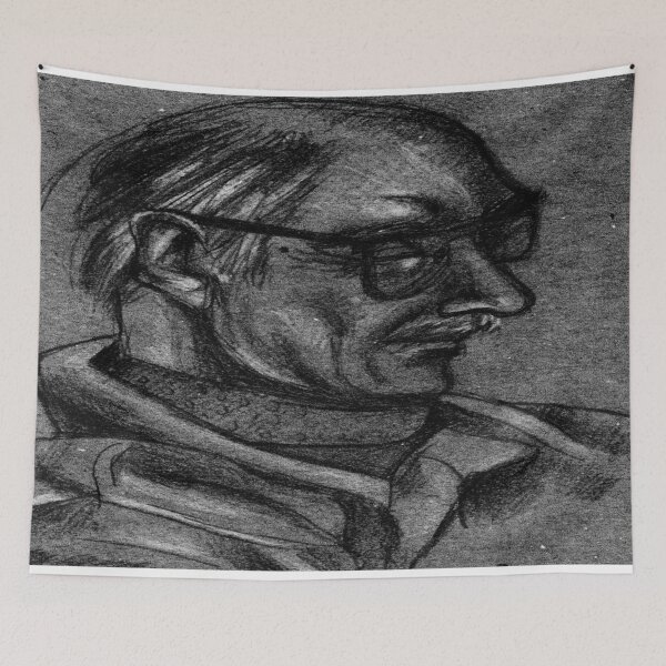 Item preview, 031 Old Man Portrait Pencil Sketch designed and sold by FrenkyTank.