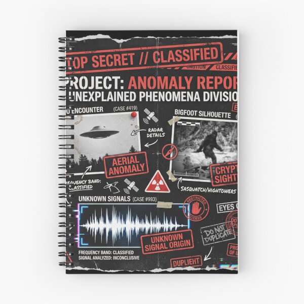 Item preview, Classified Files – Anomaly Report | UFO, Bigfoot & Conspiracy Design designed and sold by PLUSHIWORLDtm.
