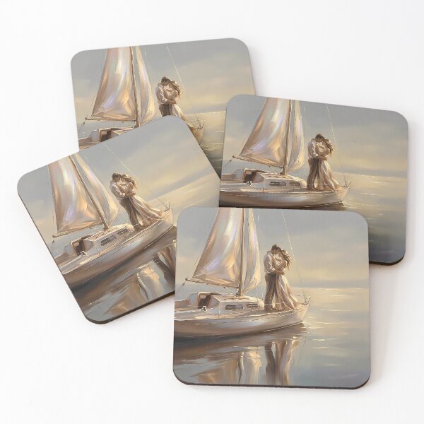 Item preview, A romantic scene on a boat designed and sold by PICT  T MOSB.