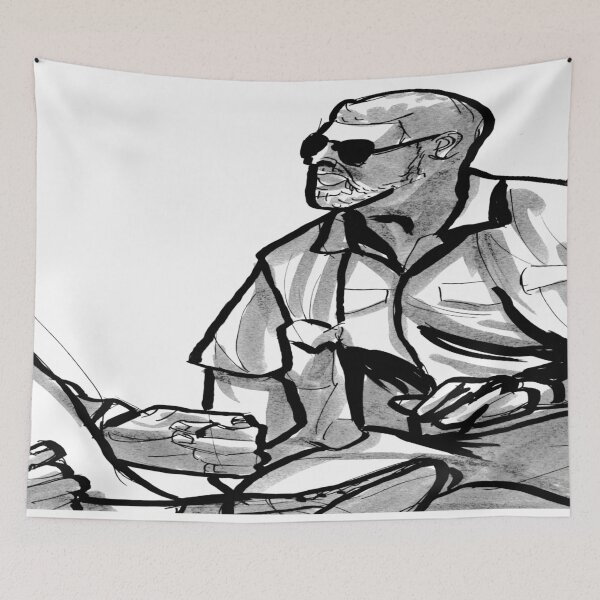 Item preview, 035 Sunglasses Beard Man Sketch designed and sold by FrenkyTank.