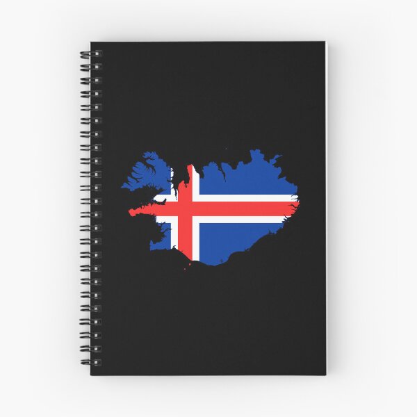 Item preview, Flag Map of Iceland  designed and sold by DreamBrushy.