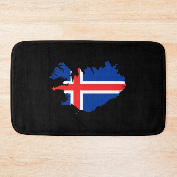 Item preview, Flag Map of Iceland  designed and sold by DreamBrushy.