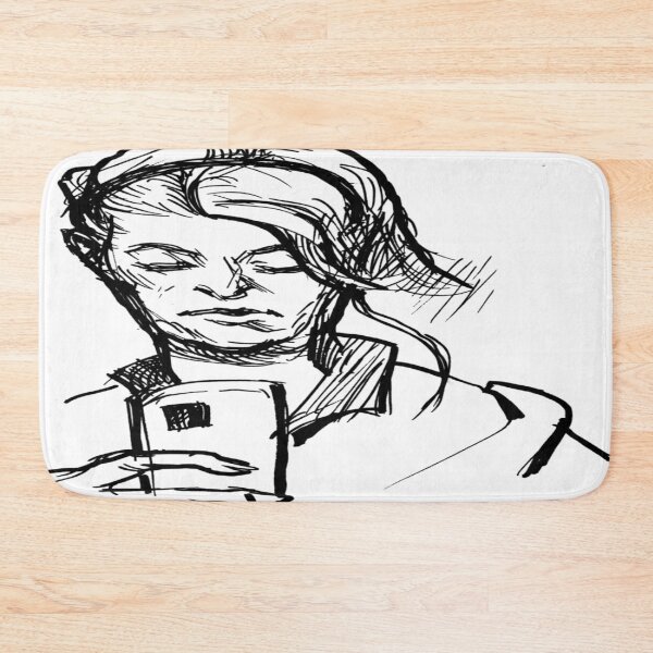 Item preview, 037 Woman Staring Phone Sketch designed and sold by FrenkyTank.