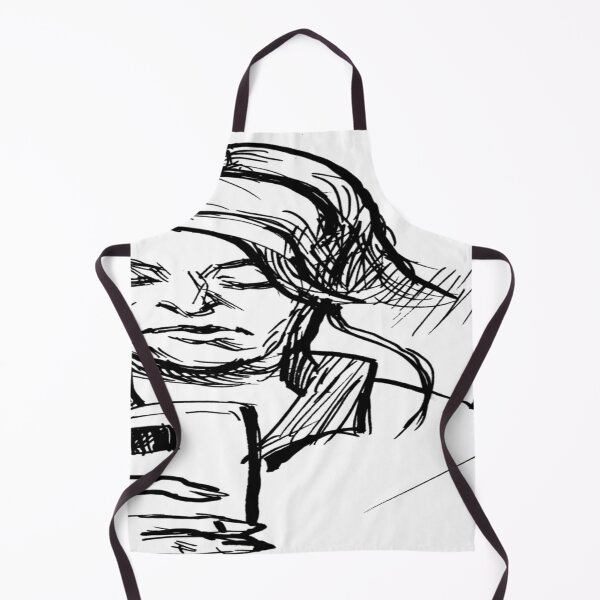 Item preview, 037 Woman Staring Phone Sketch designed and sold by FrenkyTank.