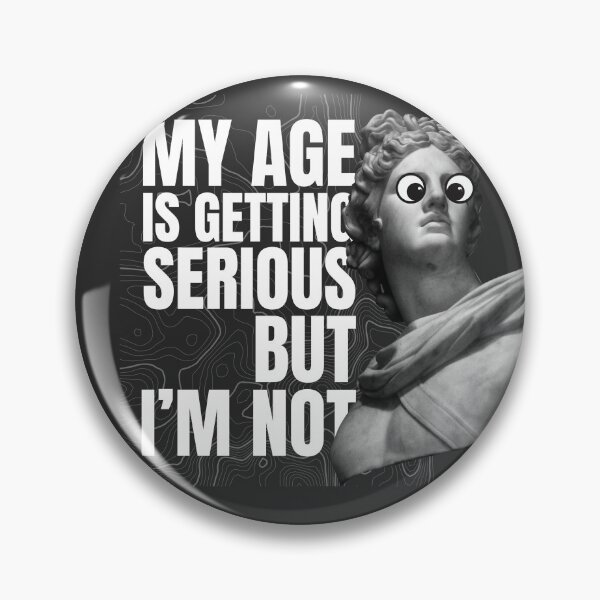 Item preview, My Age Is Getting Serious But I'm Not - Funny Googly Eye Statue designed and sold by Tattyarts.