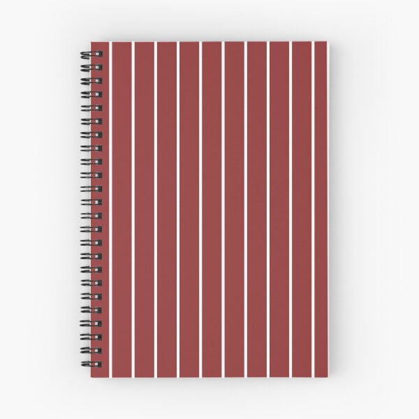 Item preview, Brick Red And White Pinstripe Pattern designed and sold by pattern-archive.