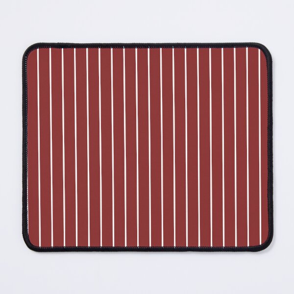 Item preview, Brick Red And White Pinstripe Pattern designed and sold by pattern-archive.