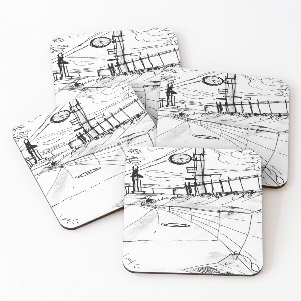 Item preview, 038 Train Station Clock Sketch designed and sold by FrenkyTank.