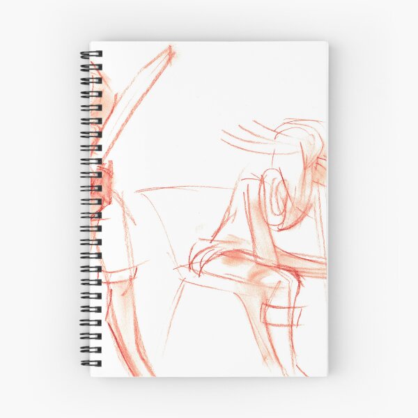 Item preview, 039 Two Fighters Sword Orange Sketch designed and sold by FrenkyTank.