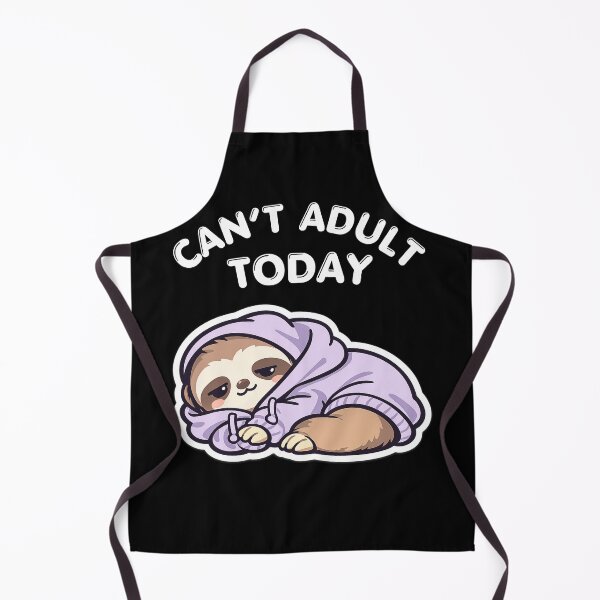 Item preview, Can’t Adult Today Lazy Sloth Aesthetic – Funny Introvert Mood, Antisocial Cozy Sloth Meme, Tired Hoodie Sloth Vibe designed and sold by Ladys-Gents.