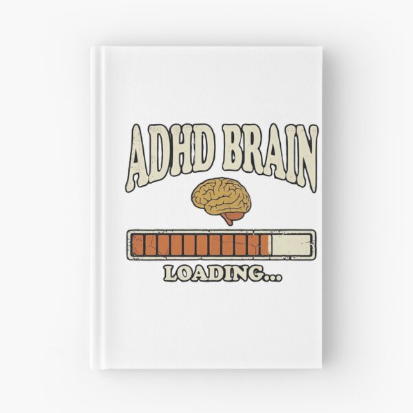 Item preview, ADHD Brain Loading Vintage Retro Typography T-Shirt Design designed and sold by urbinet.