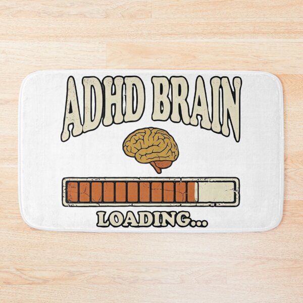 Item preview, ADHD Brain Loading Vintage Retro Typography T-Shirt Design designed and sold by urbinet.