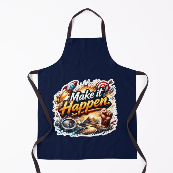 Item preview, Make It Happen Sticker – Motivational Quote Realistic Design Hustle Success Mindset designed and sold by Trigart-art.