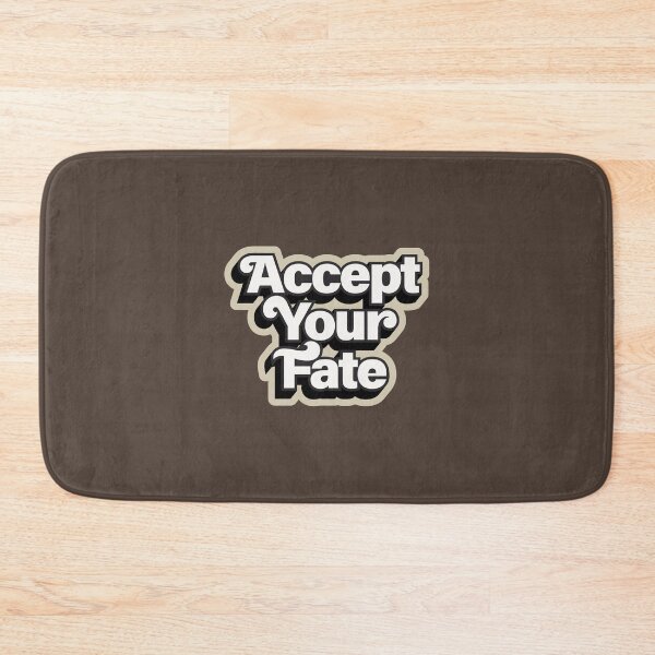 Item preview, Retro "Accept Your Fate" Groovy 70s Typography Aesthetic designed and sold by trepiu.