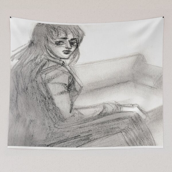 Item preview, 044 Couch Gaze – The Girl on the Couch designed and sold by FrenkyTank.