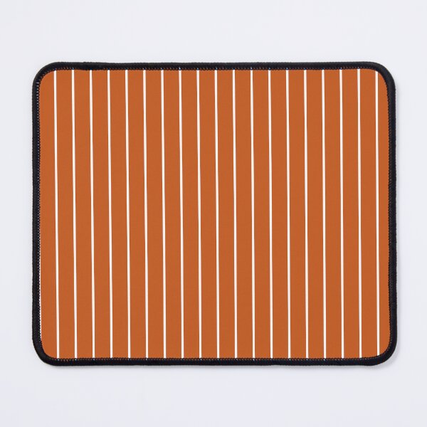 Item preview, Burnt Orange And White Pinstripe Pattern designed and sold by pattern-archive.