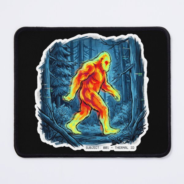 Item preview, Thermal Bigfoot Sighting – Classified Creature File 001 designed and sold by PLUSHIWORLDtm.